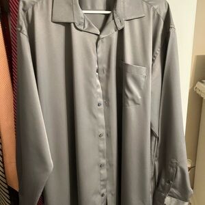 Geoffrey Beene Silver Dress Shirt